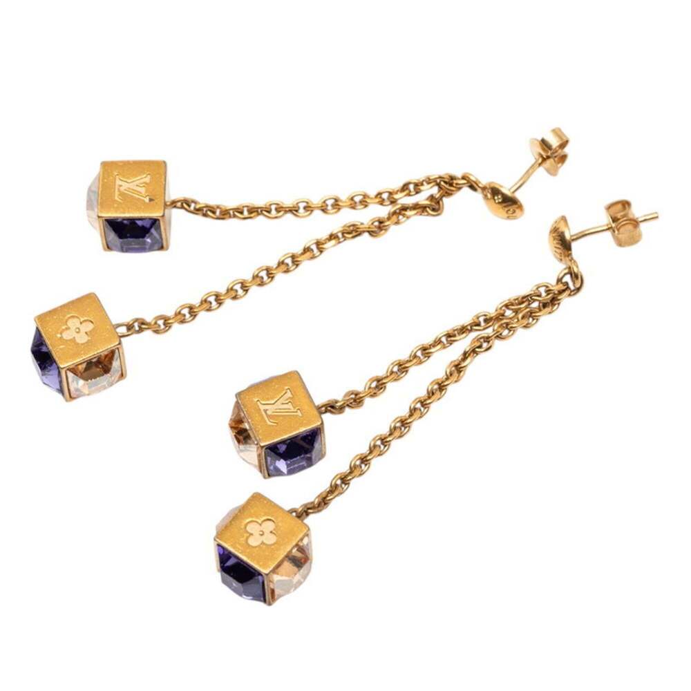 LOUIS VUITTON Gold Earrings - Picture 1 of 4